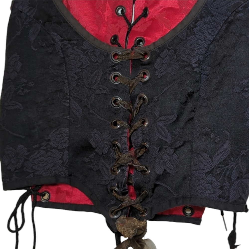 Hot Topic Red and Black Plaid Corset Dress - Picture 9 of 12